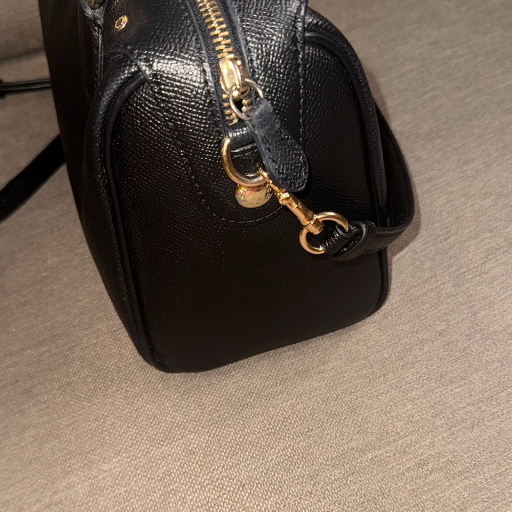 Coach Black Leather Satchel - Picture 4 of 8
